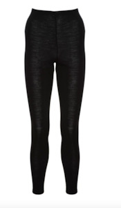 Merino Garments: Zenza Superfine Merino Legging (Black, Winter )