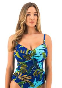 Fantasie: Fantasie Pichola Tropical Blue Twist Tankini Top (Tropical Blue)