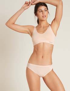 Boody Baby: Boody Bamboo Padded Shaper Crop Bra  BLACK, WHITE, NUDE, NAVY