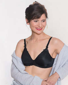 ABC  105 Petite T Shirt Bra - Mastectomy - Black