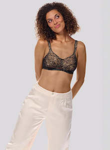 Amoeana Camilla Soft Wire Free Mastectomy Bra (Black/Sand)
