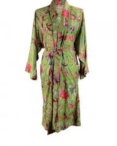 Floressents Paradise Cotton Kimono (Moss)
