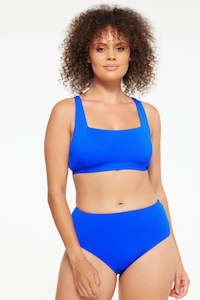Bikini Tops: Togs Textured Bikini Underwire Top (Cobolt)