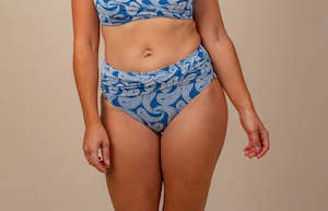 Bikini Bottom: Moontide Buta High Twist Pant (Ocean) (Seaweed)