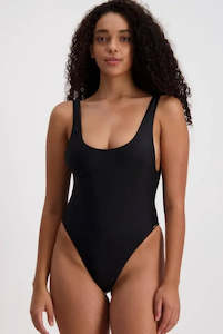 Piha Solid Separates Tank Suit (Black)