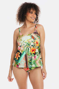 Mastectomy: Togs Fiji Tankini A-Line Set (Multi)