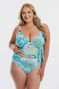 Togs Lucca Tankini Cross Over Set (Turquoise)