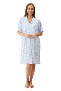 Nighties: Givoni Ginger 6LB72G Sleepshirt (Blue Floral)