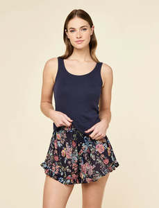 Papinelle Layla Boxer & Singlet Set (Navy)