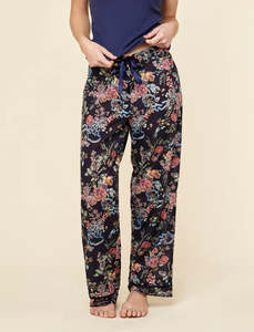 Pyjamas: Papinelle Layla Full Length Pyjama Pant (Navy)