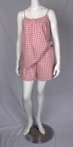 Sleepwear: Alice & Lily AL/ND-586 Cami boxer PJ Set (Pink)