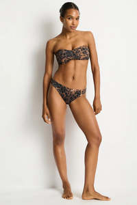 Swimwear: Sea Level Savanna Regular Cheeky Pant (Chocolate)