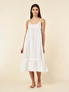 Nighties: Papinelle Millie Strappy Nightie (White)