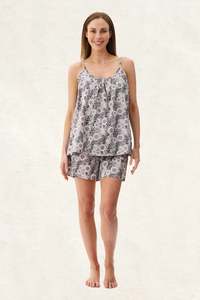 Pyjamas: Givoni 6AC43Q - Quill Short Pyjama Set (Black)