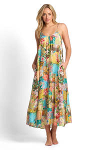 Sunseeker Papaya Scoop Maxi Dress  - Multi