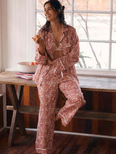 Papinelle Carly Full Length PJ Set (Desert Rose)