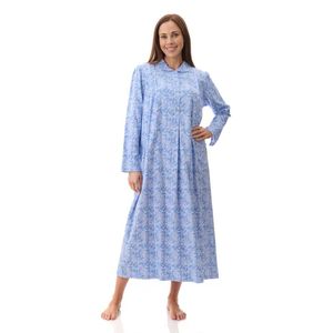 Givoni 7FL83K Kora mid collared nightie (Blue)