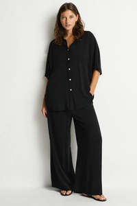 Sea Level Costa Aloha Shirt (Black)