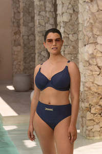 All Swimwear: Fantasie Azores UW Plunge Bikini Top (Midnight)