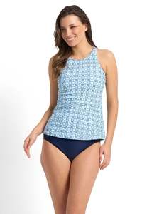 Sunseeker High Neck  Mastectony Tankini Top (Ink)