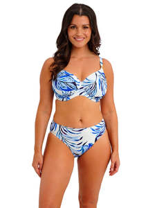 Swimwear: Fantasie Kefalonia Mid Rise Bikini Brief (Tranquil Blue)