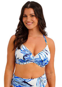 Swimwear: Fantasie Kefalonia Tranquil Blue Uw Plunge Bikini Top (Tranquil Blue)