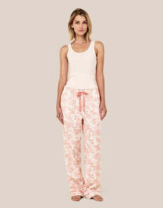 Sleepwear: Papinelle Nostalgia Cosy Full Length Pant (Persimmon)