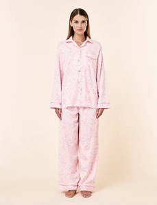 Papinelle Cheri Blossom Cosy Full Length PJ Set (Parfait Pink)
