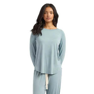 Boody Goodnight Raglan Sleep Top (Mineral Blue)