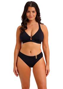 Fantasie Merissa Black Mid Rise Bikini Brief (Black)
