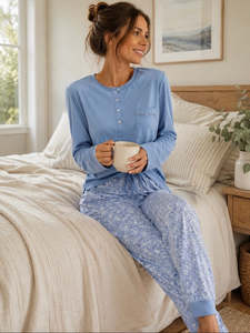 Givoni 7LP88K Katie Ski Pyjama Set (Blue)