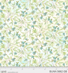 Bunnies and Blooms 5662 Small Blue flowers