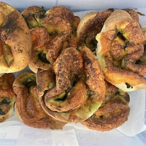 Products: Pesto and cheese scroll – Little Bread Loaf