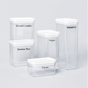 Pantry Labels - Vinyl Text Little Bug