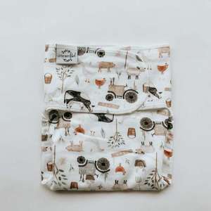 One Size Preflat Bamboo Cotton - Country Bum-kin - Little Butt Kind