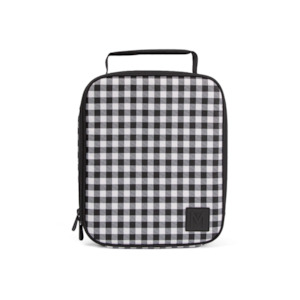 MontiiCo Insulated Lunch Bag - Black Gingham