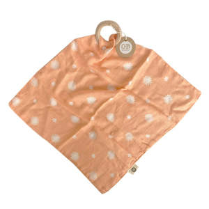 O B Designs: OB Designs Security Blanket - Peach Flower Print