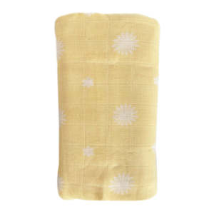 O B Designs: OB Designs Muslin - Lemon Daisy Print