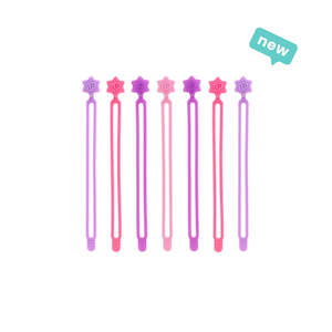 Lunch Punch Silicone Wrap Bands - Blush