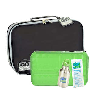 Go Green: Go Green Lunch Box Set - Black Stallion (with Green Food Box)