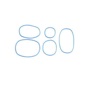 Go Green: Go Green Snack Box Bands - Blue