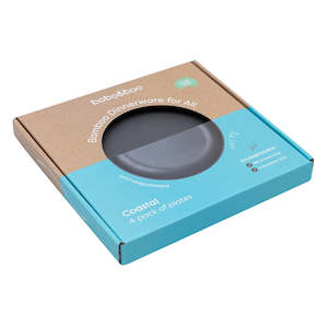 Bobo Bamboo: Bobo&Boo Large Plates 4 pack - Coastal