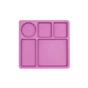 Bobo&Boo Divided Plate - Flamingo Pink