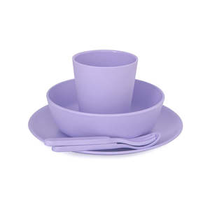 Bobo Bamboo: Bobo&Boo Dinner Set - Lilac (Purple)