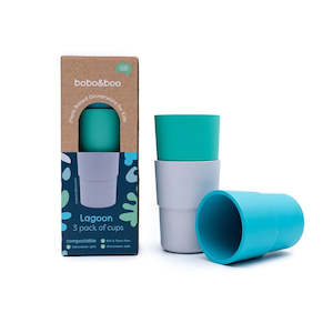 Bobo&Boo Plant Based Cup Set - Lagoon