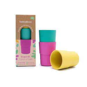 Bobo&Boo Plant Based Cup Set - Tropical