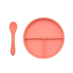 Ob Tableware: OB Designs Divider Plate & Spoon Set - Guava