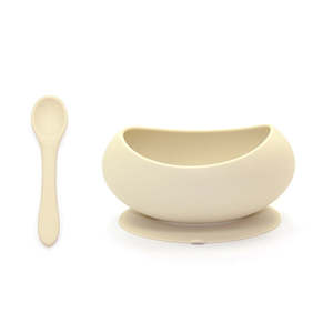OB Designs Stage One Bowl & Spoon Set - Coconut