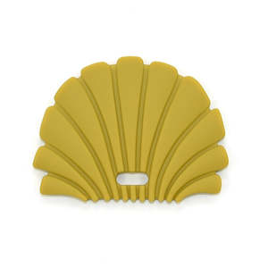 Ob Teether Rattles: OB Designs Teether - Shell Golden