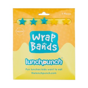 Homepage Feature: Lunch Punch Silicone Wrap Bands - Yellow Set (5)